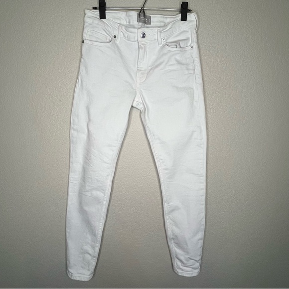 Everlane White Mid Rise Skinny Jeans Size 28 Tall - Picture 12 of 12